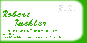 robert kuchler business card